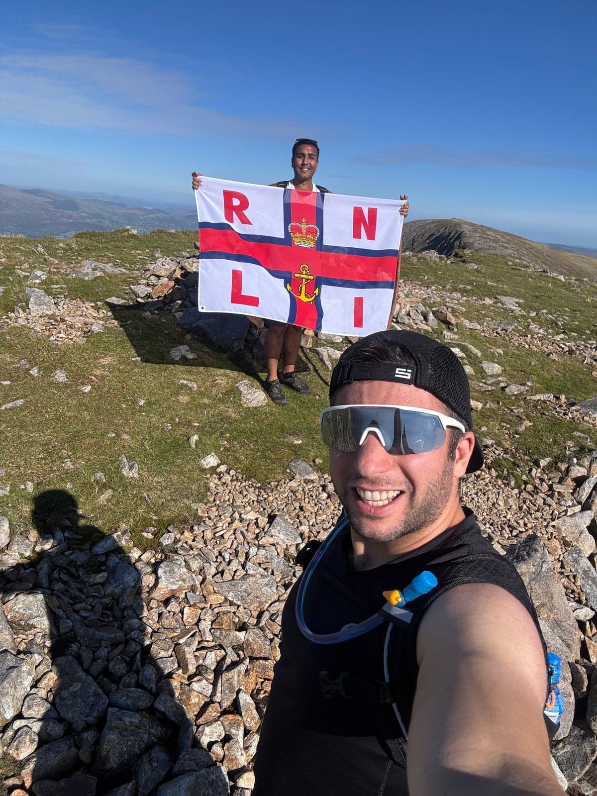 Nishant Chandolia and Julien Brun at one of the summits
