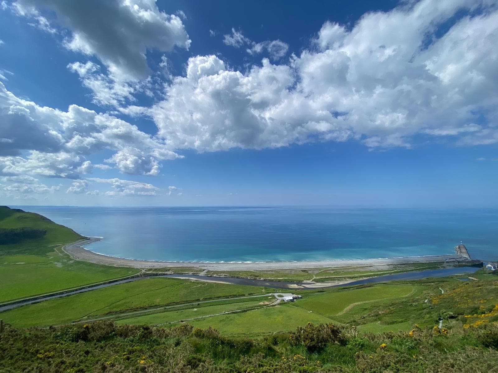 View from Pen Dinas Hill Fort